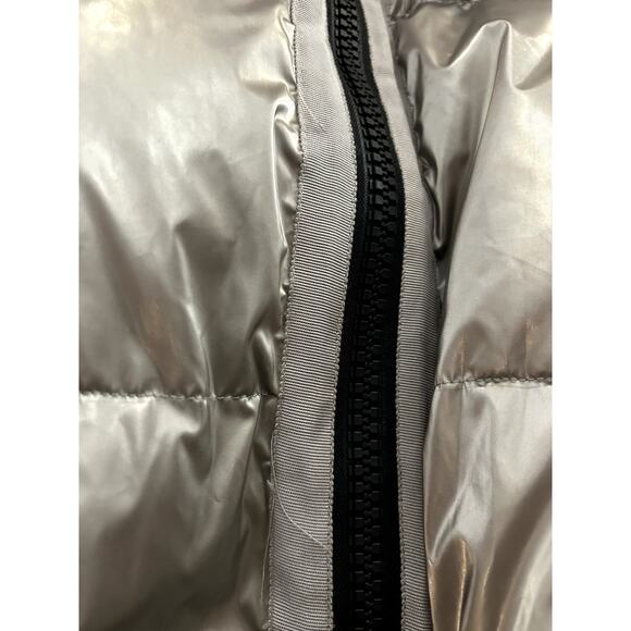 Moncler Silver Puffer Jacket - Picture 9 of 14